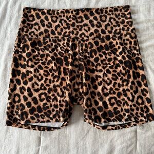 Stylish Leopard Print Bike Shorts